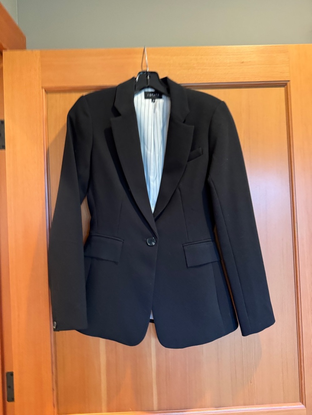 1. State Women's Black Single-Button Blazer